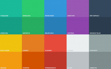 Таблица цветов для плоских дизайнов